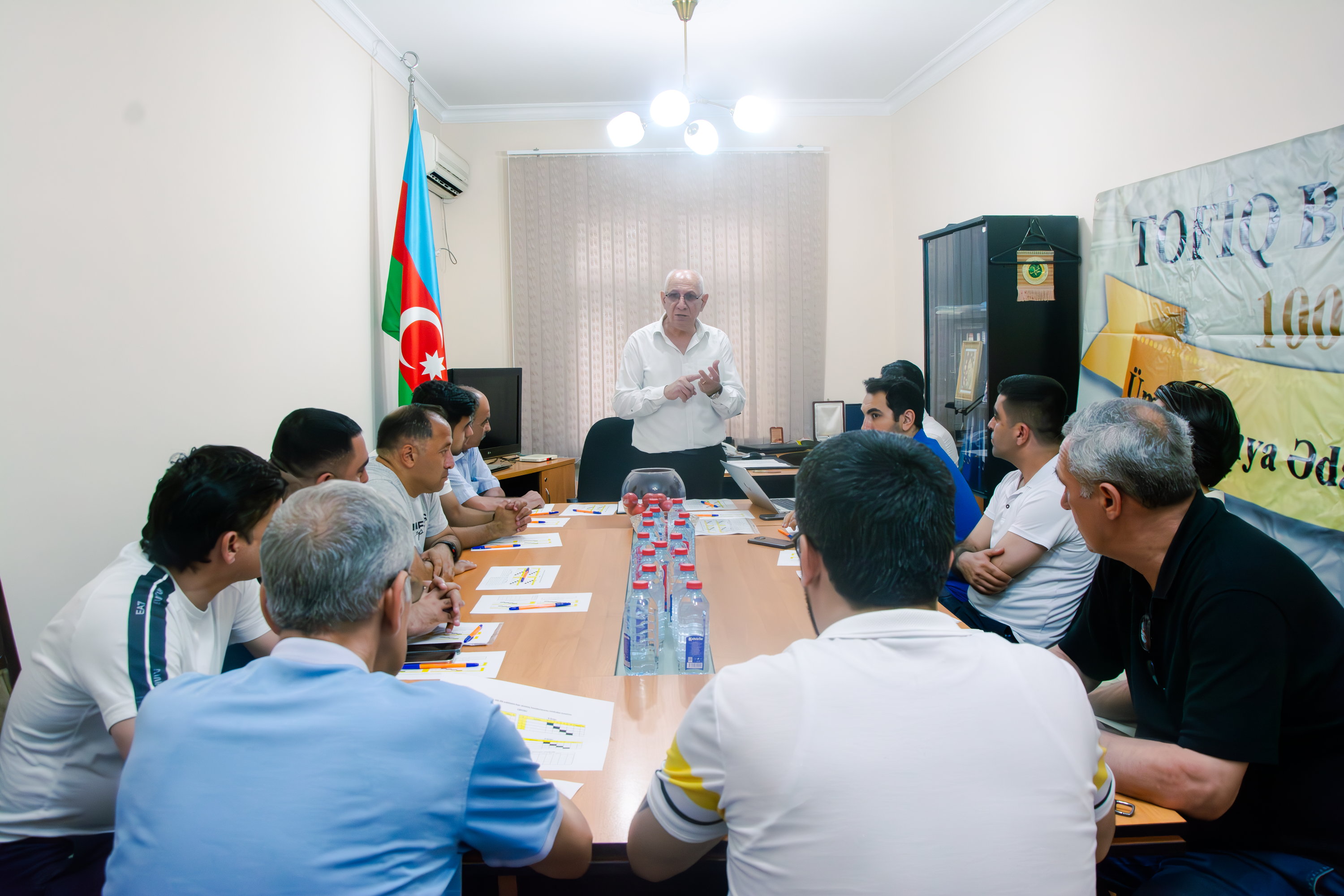 "Tofiq Bəhramovun 100 illiyinə həsr olunmuş mini futbol turnirinin püşkatma mərasimi keçirilib"