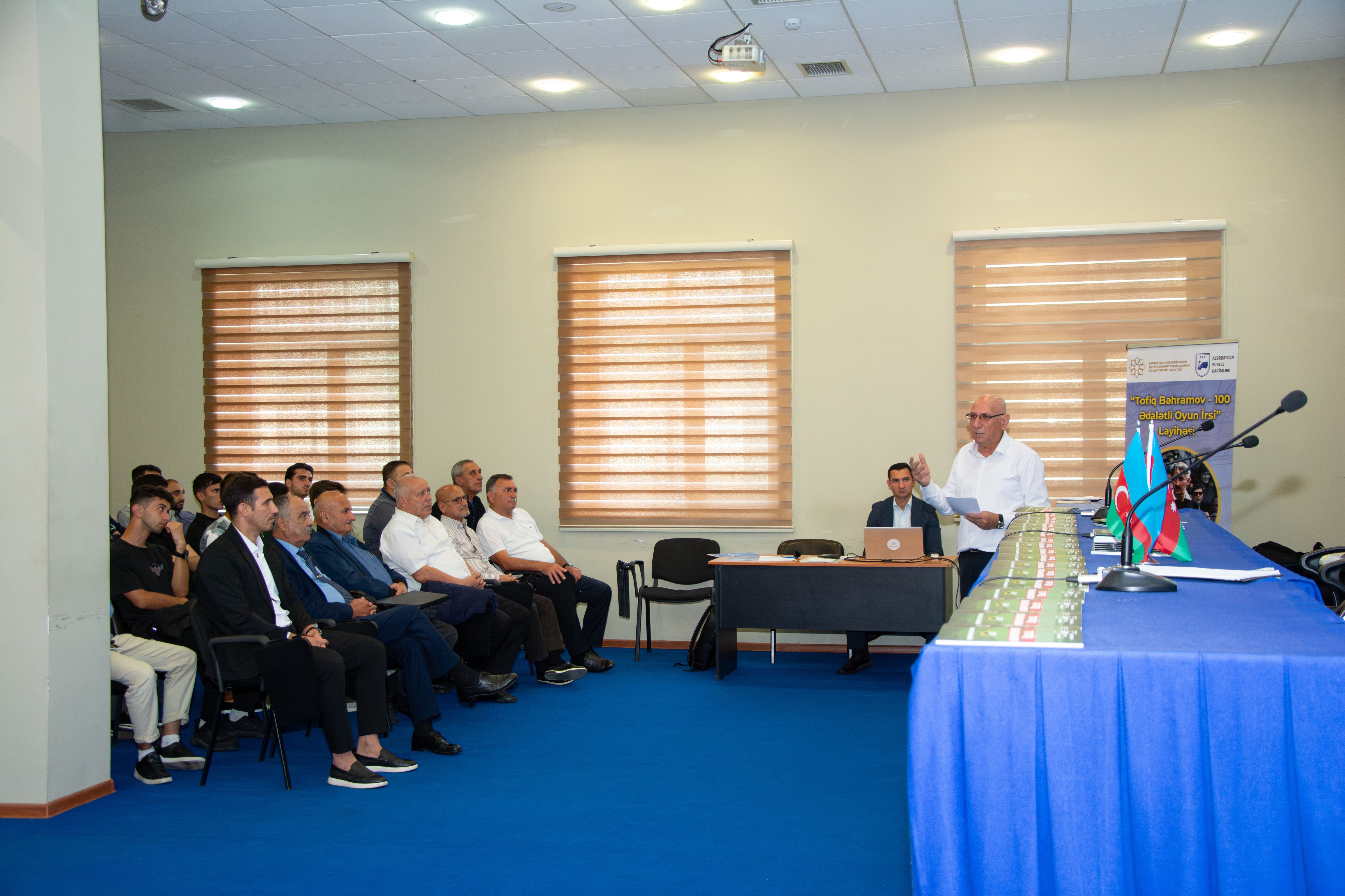 “Tofiq Bəhramov – 100: Ədalətli Oyun İrsi” layihəsi çərçivəsində gənc hakimlər üçün seminar keçirilib